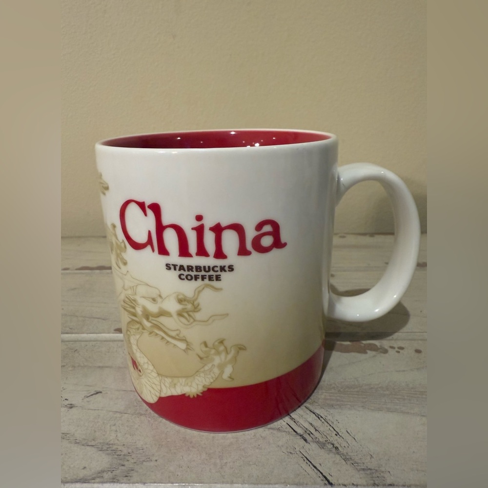 Starbucks Coffee CHINA Global Icon Series 2009 Collector Mug Cup 16 oz